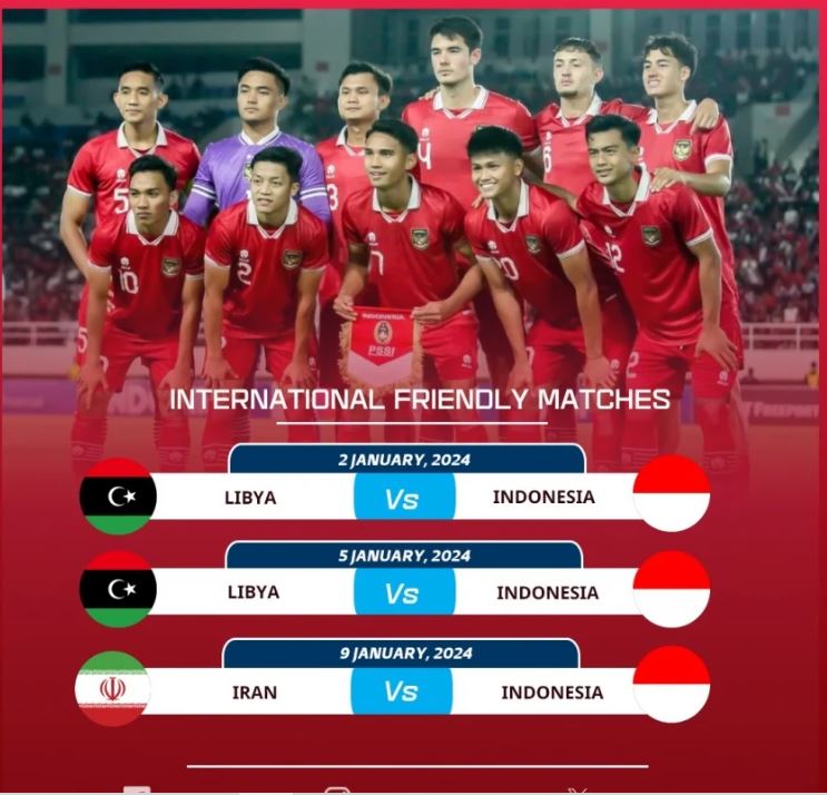 Indonesia có tới 3 trận giao hữu trong thời gian ngắn