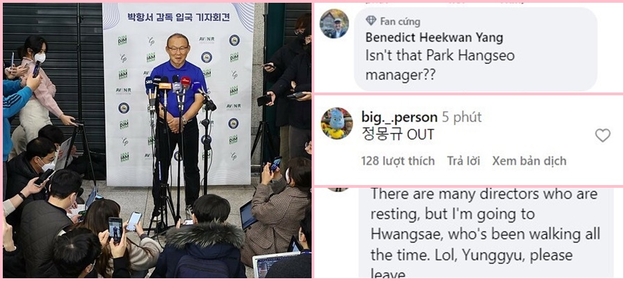 CĐV Hàn Quốc không hài lòng với quyết định bổ nhiệm mới của HLV Park