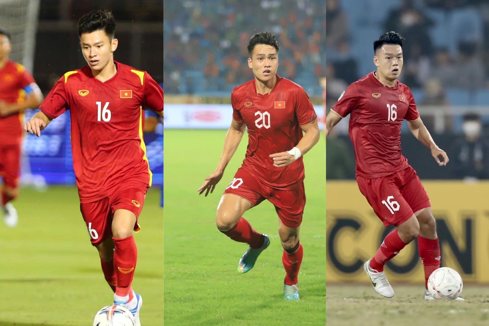 Tuấn Tài - Việt Anh - Thành Chung là bộ 3 trung vệ.