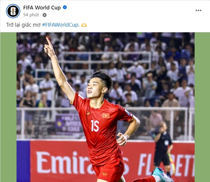 FIFA gửi lời chúc tới ĐT Việt Nam trước trận gặp Indonesia